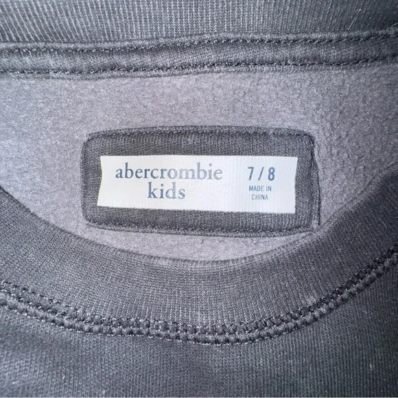 Abercrombie kids gray logo sweatshirt size‎ 7/8 - Picture 3 of 3